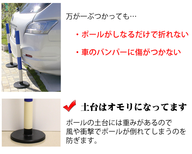 土台はオモリになっています