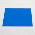 透明カラーゴム板【100mm角/厚さ1mm】青
