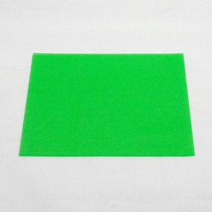 透明カラーゴム板【100mm角/厚さ1mm】緑