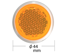 WAKI　反射リフレクター　φ44mm 〈オレンジ〉