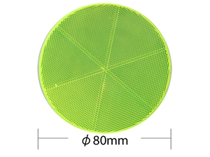 WAKI　反射リフレクター　φ80mm 〈ライム〉