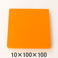カラフルスポンジ 10×100×100 〈オレンジ〉