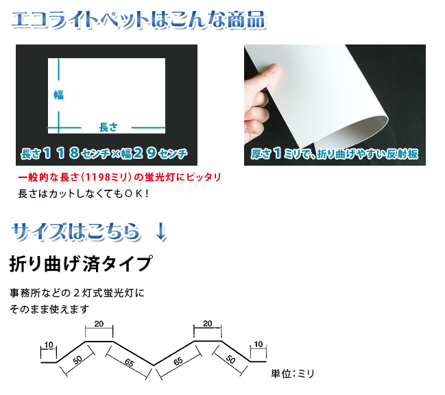 エコライトペットはこんな商品