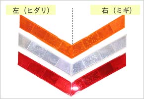 反射リフレクター三角の使用イメージ